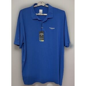 Callaway Opti Dri Viking Yachts Men's Cooling Blue Golf Shirt Size XXXL